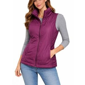 Columbia Women's Purple Full Zip Sleeveless Insulated‎ Puffer Vest Size L